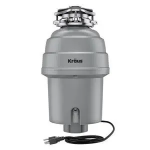 WasteGuard High-Speed 1 HP Continuous Feed Ultra-Quiet Motor Garbage Disposal with Power Cord and Flange Included and Universal Mount, KWD200-100MGR WasteGuard High-Speed 1 HP Continuous Feed Ultra-Quiet Motor Garbage Disposal with Power Cord and Flange Included and Universal Mount, KWD200-100MGR