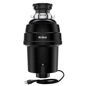 WasteGuard 1 HP Ultra-Quiet Garbage Disposal with Quick Connect, Kitchen Sink Drain Cover, Power Cord and Flange Included, KWD100-100MBL WasteGuard 1 HP Ultra-Quiet Garbage Disposal with Quick Connect, Kitchen Sink Drain Cover, Power Cord and Flange Included, KWD100-100MBL