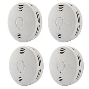 Smoke & Carbon Monoxide Detector Combo, 10-Year Battery, Replacement Alert, 4 Count (Pack of 1) Smoke & Carbon Monoxide Detector Combo, 10-Year Battery, Replacement Alert, 4 Count (Pack of 1)