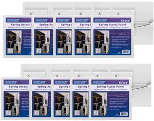 Access Panels Spring-Fit 14"x14" (External 16"x16") Square (SAP1414) for Drywall, celing, Electrical, Plumbing Hole Covers (10pcs Pack) Access Panels Spring-Fit 14"x14" (External 16"x16") Square (SAP1414) for Drywall, celing, Electrical, Plumbing Hole Covers (10pcs Pack)
