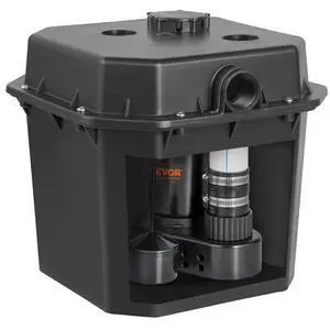 Utility Sump Pump, 1/2 HP, 120-Volt, 3500 GPH Flow, 28 ft Head, Under-Sink System with 6 Gallon Basin, Automatic Utility/Laundry Pump, Drain Pump with 1-1/2" NPT Outlet, Black Utility Sump Pump, 1/2 HP, 120-Volt, 3500 GPH Flow, 28 ft Head, Under-Sink System with 6 Gallon Basin, Automatic Utility/Laundry Pump, Drain Pump with 1-1/2" NPT Outlet, Black