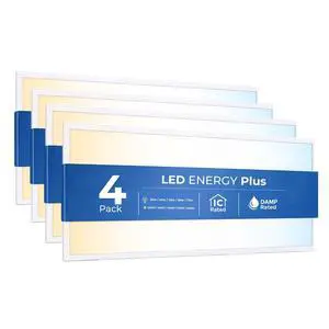 4 Pack 2x4 LED Flat Panel Light for Drop Ceiling, 9360lm Selectable 30W/40W/50W/60W/72W, Color Temperature 3000K/3500K/4000K/5000K/6500K, 0-10V Dimmable, 120-277V, ETL 4 Pack 2x4 LED Flat Panel Light for Drop Ceiling, 9360lm Selectable 30W/40W/50W/60W/72W, Color Temperature 3000K/3500K/4000K/5000K/6500K, 0-10V Dimmable, 120-277V, ETL