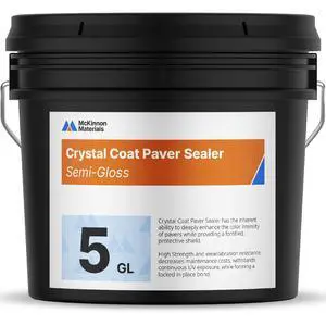 McKinnon Concrete and Paver Sealer 5 Gallon, Penetrating Semi-Gloss Wet Look Sealer for Brick, Stone, Natural Stone, Outdoor and Indoor Use, UV Resistant McKinnon Concrete and Paver Sealer 5 Gallon, Penetrating Semi-Gloss Wet Look Sealer for Brick, Stone, Natural Stone, Outdoor and Indoor Use, UV Resistant