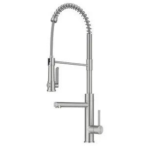 Artec Pro Commercial Style 2-Function Single Handle Pull Down Kitchen Faucet with Pot Filler in Spot-Free Stainless Steel, KPF-1605SFS Artec Pro Commercial Style 2-Function Single Handle Pull Down Kitchen Faucet with Pot Filler in Spot-Free Stainless Steel, KPF-1605SFS
