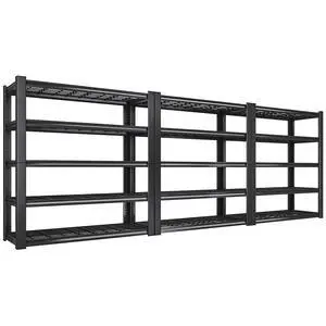 3010LBS Storage Shelves 72" H Garage Shelving Heavy Duty Metal Shelving 5 Tier Adjustable Metal Shelves for Storage for Kitchen Pantry Warehouse Basement 72" H x 35.5" W x 16" D, 3 Pack 3010LBS Storage Shelves 72" H Garage Shelving Heavy Duty Metal Shelving 5 Tier Adjustable Metal Shelves for Storage for Kitchen Pantry Warehouse Basement 72" H x 35.5" W x 16" D, 3 Pack