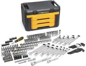 Mechanics Tool Set in 3 Drawer Storage Box, 232 Piece Mechanics Tool Set in 3 Drawer Storage Box, 232 Piece