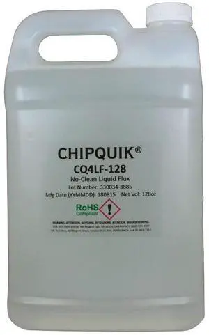 CQ4LF Liquid Flux No-Clean (1 Gallon (128oz) Jug) CQ4LF Liquid Flux No-Clean (1 Gallon (128oz) Jug)