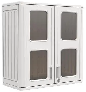 Outdoor Storage Cabinet Waterproof,Resin Garage and Laundry Room Wall Mounted Cabinets,Outdoor Storage Box with Doors and Shelves,White Outdoor Storage Cabinet Waterproof,Resin Garage and Laundry Room Wall Mounted Cabinets,Outdoor Storage Box with Doors and Shelves,White