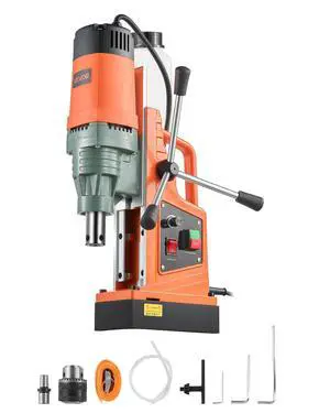 1550W Mag Drill Press, 2" Core Drilling Machine, 2922 lbf 0-550 RPM Variable Speed Portable Magnetic Drill, Heavy Duty Metal Hole Cutter for I-Beam Steel Fabrication, Workshop & DIY Work 1550W Mag Drill Press, 2" Core Drilling Machine, 2922 lbf 0-550 RPM Variable Speed Portable Magnetic Drill, Heavy Duty Metal Hole Cutter for I-Beam Steel Fabrication, Workshop & DIY Work