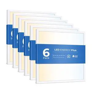 6 Pack 2x2 LED Flat Panel Light for Drop Ceiling, 5200lm Selectable 20W/25W/30W/35W/40W, Color Temperature 3000K/3500K/4000K/5000K/6500K, 0-10V Dimmable, 120-277V, ETL 6 Pack 2x2 LED Flat Panel Light for Drop Ceiling, 5200lm Selectable 20W/25W/30W/35W/40W, Color Temperature 3000K/3500K/4000K/5000K/6500K, 0-10V Dimmable, 120-277V, ETL