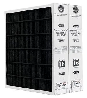 Healthy Climate X7935 20x20x5 Healthy Climate Carbon-Clean MERV 16 Filter Bundle with Same Day Supply Change Reminder Magnet (2-Pack) Healthy Climate X7935 20x20x5 Healthy Climate Carbon-Clean MERV 16 Filter Bundle with Same Day Supply Change Reminder Magnet (2-Pack)