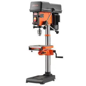 12-Inch Benchtop Drill Press, 6.2 Amp, 1 HP Bench Drill Press, 530 to 3140 RPM Variable Speed, 0-45° Tilting Worktable, with Laser and LED Work Light, Tabletop Drilling Machine, for Wood Metal 12-Inch Benchtop Drill Press, 6.2 Amp, 1 HP Bench Drill Press, 530 to 3140 RPM Variable Speed, 0-45° Tilting Worktable, with Laser and LED Work Light, Tabletop Drilling Machine, for Wood Metal