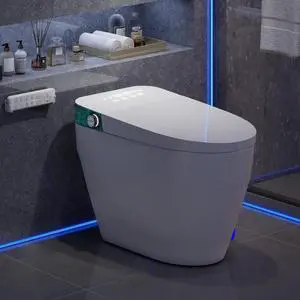 Smart Toilet with Bidet Built In, Elongated Heated Seat, Warm Water & Dryer, One Piece Bidet for Bathrooms, Modern Smart Toilet with Auto Flush, Night Light, LED Display, and Remote Control Smart Toilet with Bidet Built In, Elongated Heated Seat, Warm Water & Dryer, One Piece Bidet for Bathrooms, Modern Smart Toilet with Auto Flush, Night Light, LED Display, and Remote Control