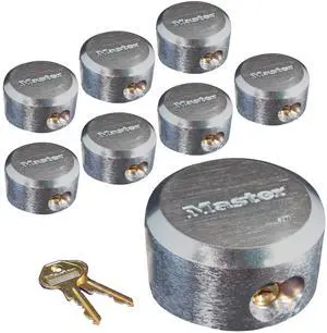 6271KA 8 Pack - 2-7/8in. ProSeries Reinforced Hidden Shackle Rekeyable Pin Tumbler Keyed Alike Padlock, Chrome 6271KA 8 Pack - 2-7/8in. ProSeries Reinforced Hidden Shackle Rekeyable Pin Tumbler Keyed Alike Padlock, Chrome
