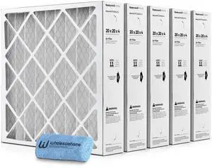 20x20x4 Air Filter Replacement MERV 11, FC100A1011 Pleated HVAC AC Furnace Filters with Cleaning Cloth, 5-Pack (Actual Size: 19.94 x 19.75 x 4.38 Inches) 20x20x4 Air Filter Replacement MERV 11, FC100A1011 Pleated HVAC AC Furnace Filters with Cleaning Cloth, 5-Pack (Actual Size: 19.94 x 19.75 x 4.38 Inches)