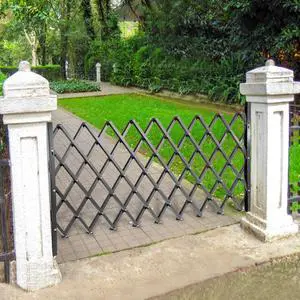 Single Folding Security Gate, 61" H x 71" W Folding Door Gate, Steel Accordion Security Gate, Flexible Expanding Security Gate, 360° Rolling Barricade Gate, Scissor Gate/Door with Padlock Single Folding Security Gate, 61" H x 71" W Folding Door Gate, Steel Accordion Security Gate, Flexible Expanding Security Gate, 360° Rolling Barricade Gate, Scissor Gate/Door with Padlock