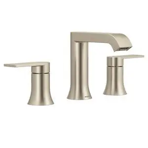 Genta LX Two-Handle High Arc Widespread Bathroom Sink Faucet, for 3-Hole Setups, Valve Included, Brushed Nickel, TV6708BN Genta LX Two-Handle High Arc Widespread Bathroom Sink Faucet, for 3-Hole Setups, Valve Included, Brushed Nickel, TV6708BN