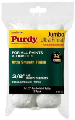 36-Pack of 4-1/2 x 3/8 Nap 140624052 Ultra Finish Jumbo Mini-Roller Cover, 2-Pack 36-Pack of 4-1/2 x 3/8 Nap 140624052 Ultra Finish Jumbo Mini-Roller Cover, 2-Pack