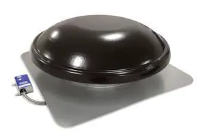 GAF 1500 CFM Powered Roof Mount Attic Fan with Thermostat Controller for Up to 2800 Sq Ft | Durable Galvanized Steel Construction | Built-In Screen - ERV6BL GAF 1500 CFM Powered Roof Mount Attic Fan with Thermostat Controller for Up to 2800 Sq Ft | Durable Galvanized Steel Construction | Built-In Screen - ERV6BL