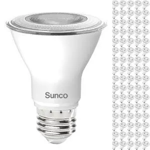 Sunco 80 Pack PAR20 LED Bulb,Track Light Bulbs Flood Lighting Indoor Outdoor, High Brightness, 800 LM, 8W (50W Equivalent), 2700K Warm White, Dimmable, E26 Medium Base, Exterior, Wet Rated UL Sunco 80 Pack PAR20 LED Bulb,Track Light Bulbs Flood Lighting Indoor Outdoor, High Brightness, 800 LM, 8W (50W Equivalent), 2700K Warm White, Dimmable, E26 Medium Base, Exterior, Wet Rated UL