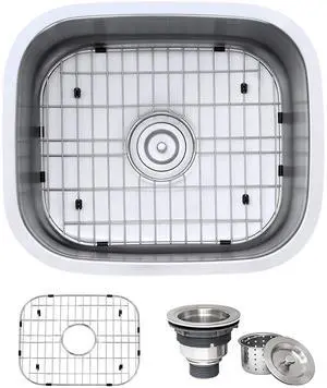 21-inch Undermount 16 Gauge Stainless Steel Bar Prep Kitchen Sink Single Bowl - RVM4131 21-inch Undermount 16 Gauge Stainless Steel Bar Prep Kitchen Sink Single Bowl - RVM4131