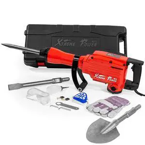 2200W Electric Demolition Jack Hammer Concrete Breaker Punch Drill Chisel & Shovel Digging Bits w/Case 2200W Electric Demolition Jack Hammer Concrete Breaker Punch Drill Chisel & Shovel Digging Bits w/Case