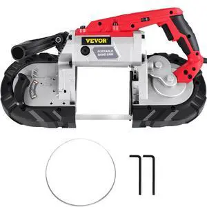 Portable Band Saw, 5Inch Cutting Capacity Corded BandSaw, Variable Speed Hand held Band Saw,10Amp Motor Portable Bandsaw, Deep Cut Bandsaw for Metal Wood Tubing Pipes Rebar and Plastic Portable Band Saw, 5Inch Cutting Capacity Corded BandSaw, Variable Speed Hand held Band Saw,10Amp Motor Portable Bandsaw, Deep Cut Bandsaw for Metal Wood Tubing Pipes Rebar and Plastic