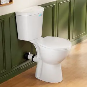 Rear Outlet Toilet with Tank, 19 Inch ADA Rear High Toilet, Dual Flush 1/1.28GPF Back Discharge Tall Toilet with Comfort Soft Close Seat for Seniors -Includes Extension Pipe Rear Outlet Toilet with Tank, 19 Inch ADA Rear High Toilet, Dual Flush 1/1.28GPF Back Discharge Tall Toilet with Comfort Soft Close Seat for Seniors -Includes Extension Pipe