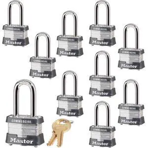 (10) Keyed Alike Locks w/ 20 Keys, 3NKALF-10 w/BumpStop Technologiy (10) Keyed Alike Locks w/ 20 Keys, 3NKALF-10 w/BumpStop Technologiy