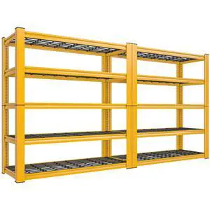 2-Pack Commercial Heavy Duty Shelving, 3010 LBS Capacity per Shelf 72" H Industrial Storage Rack, 5-Tier Adjustable Boltless Rivet Metal Shelving Unit for Warehouse Garage Workshop Retail Store 2-Pack Commercial Heavy Duty Shelving, 3010 LBS Capacity per Shelf 72" H Industrial Storage Rack, 5-Tier Adjustable Boltless Rivet Metal Shelving Unit for Warehouse Garage Workshop Retail Store