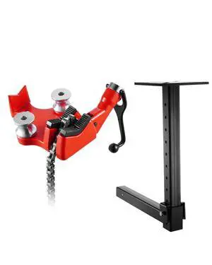 Heavy-Duty Pipe Chain Vise, 1/8" - 5" Pipe Capacity, 26" Rugged Chain & Cast Iron Base, Hitch Mount Vise Plate Holder With Adjustable Height - Fits 2 inch x 2 inch Receiver Heavy-Duty Pipe Chain Vise, 1/8" - 5" Pipe Capacity, 26" Rugged Chain & Cast Iron Base, Hitch Mount Vise Plate Holder With Adjustable Height - Fits 2 inch x 2 inch Receiver