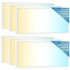 Sunco 6 Pack 2x4 LED Flat Panel Light Drop Ceiling Office Shop Commercial Warehouse Fixture, 6500 Lumens, Selectable Features, 30W/40W/50W, 4000K/5000K/6000K, Dimmable (0-10V), Dustproof ETL Sunco 6 Pack 2x4 LED Flat Panel Light Drop Ceiling Office Shop Commercial Warehouse Fixture, 6500 Lumens, Selectable Features, 30W/40W/50W, 4000K/5000K/6000K, Dimmable (0-10V), Dustproof ETL