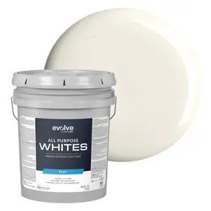 All Purpose Whites Paint & Primer, Flat (Alabaster), 5 Gallon Interior Latex, Excellent Touch-Up, High Hiding, Durable Paint for Walls & Ceilings All Purpose Whites Paint & Primer, Flat (Alabaster), 5 Gallon Interior Latex, Excellent Touch-Up, High Hiding, Durable Paint for Walls & Ceilings
