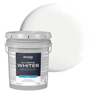 All Purpose Whites Paint & Primer, Flat (Cool White), 5 Gallon Interior Latex, Excellent Touch-Up, High Hiding, Durable Paint for Walls & Ceilings All Purpose Whites Paint & Primer, Flat (Cool White), 5 Gallon Interior Latex, Excellent Touch-Up, High Hiding, Durable Paint for Walls & Ceilings