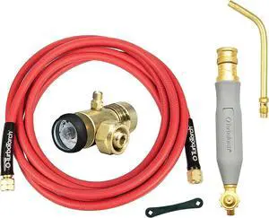 TURBOTORCH 0386-0090 WSF-4 Manual Torch Kit, Air Acetylene/, B Tank Connection, Soft-Flame, Color Coded O-Ring, Includes AR-B Regulator, WA-400 Handle, AH-12 Hose, Tip TURBOTORCH 0386-0090 WSF-4 Manual Torch Kit, Air Acetylene/, B Tank Connection, Soft-Flame, Color Coded O-Ring, Includes AR-B Regulator, WA-400 Handle, AH-12 Hose, Tip