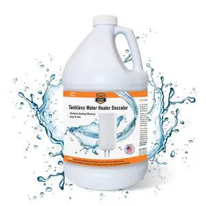 NSF Certified Tankless Water Heater Descaling Solution | Highly Effective Descale (4 gallon) (4) NSF Certified Tankless Water Heater Descaling Solution | Highly Effective Descale (4 gallon) (4)