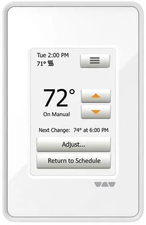 Ditra-Heat-E-RT Thermostat with Built-in Ground Fault Circuit Interrupter - Ideal for Home Floor Heating - Programmable Touchscreen, Energy Tracking, 3.5" Display - DHERT102/BW Ditra-Heat-E-RT Thermostat with Built-in Ground Fault Circuit Interrupter - Ideal for Home Floor Heating - Programmable Touchscreen, Energy Tracking, 3.5" Display - DHERT102/BW