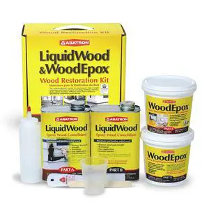 Wood Restoration Kit - 4 Quart - Includes LiquidWood Epoxy Resin Wood Hardener and WoodEpox Wood FIller | Includes LiquidWood Epoxy Resin Wood Hardener, Includes WoodEpox Wood Filler Wood Restoration Kit - 4 Quart - Includes LiquidWood Epoxy Resin Wood Hardener and WoodEpox Wood FIller | Includes LiquidWood Epoxy Resin Wood Hardener, Includes WoodEpox Wood Filler
