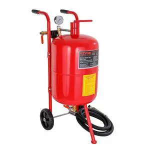 Sand Blaster 10Gal Pot Sandblaster, 125 Psi Pressure Sand Blasting Complete Kit for Paint, Stain, Rust Removal and Special Surface Treatment of Material Sand Blaster 10Gal Pot Sandblaster, 125 Psi Pressure Sand Blasting Complete Kit for Paint, Stain, Rust Removal and Special Surface Treatment of Material