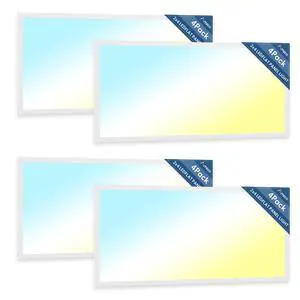 4 Pack 2x4 LED Flat Panel Light 30/35/45W 5500lm Adjustable, 0-10V Dimmable LED Drop Ceiling Light Fixtures, 3500K/4000K/5000K Selectable for Office - ETL FCC Listed 4 Pack 2x4 LED Flat Panel Light 30/35/45W 5500lm Adjustable, 0-10V Dimmable LED Drop Ceiling Light Fixtures, 3500K/4000K/5000K Selectable for Office - ETL FCC Listed