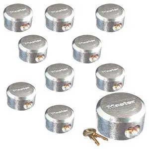 Pro Series Hidden Shackle Padlocks, Keyed Alike w/ 20 Keys, 6271NKA-10 w/BumpStop Technology Pro Series Hidden Shackle Padlocks, Keyed Alike w/ 20 Keys, 6271NKA-10 w/BumpStop Technology