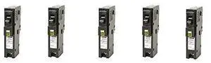 Square D by HOM120PCAFIC Homeline Plug-On Neutral 20 Amp Single-Pole CAFCI Circuit Breaker, (5-(Pack)) Square D by HOM120PCAFIC Homeline Plug-On Neutral 20 Amp Single-Pole CAFCI Circuit Breaker, (5-(Pack))