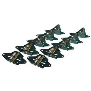 Green Hinge System 6P/1C | Garage Door Hinges | Silver Springs | Height: 6 Panels Tall | Width: 1-Car Wide (Under 12' Wide) | Weather Sealing | 12-Gauge HD Steel | US Made Green Hinge System 6P/1C | Garage Door Hinges | Silver Springs | Height: 6 Panels Tall | Width: 1-Car Wide (Under 12' Wide) | Weather Sealing | 12-Gauge HD Steel | US Made