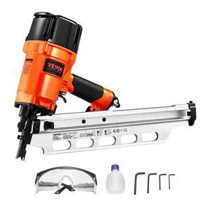 Framing Nailer, 2" to 3-1/2" 21 Degree Full Round Head Pneumatic Framing Nailer with Dual Trigger Modes & Tool-Less Depth Adjustment, 80-120PSI Pro Air Nail Gun for Framing Flooring Decking Framing Nailer, 2" to 3-1/2" 21 Degree Full Round Head Pneumatic Framing Nailer with Dual Trigger Modes & Tool-Less Depth Adjustment, 80-120PSI Pro Air Nail Gun for Framing Flooring Decking