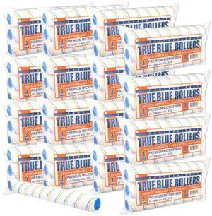 True Blue 14" Professional Paint Roller Covers, 14 Inch, Best for All Types of Painting Surfaces, Refill Bulk Pack (48, 1/2" Nap) True Blue 14" Professional Paint Roller Covers, 14 Inch, Best for All Types of Painting Surfaces, Refill Bulk Pack (48, 1/2" Nap)