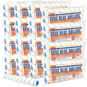 True Blue 14" Professional Paint Roller Covers, 14 Inch, Best for All Types of Painting Surfaces, Refill Bulk Pack (48, 3/8" Nap) True Blue 14" Professional Paint Roller Covers, 14 Inch, Best for All Types of Painting Surfaces, Refill Bulk Pack (48, 3/8" Nap)