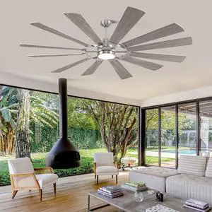 72'' Farmhouse Ceiling Fan with Light,12 Dual-Finish Wind Mill Blades, 3 Downrods, 6-Speed Reversible DC Motor, High CFM, 3CCT, Indoor Outdoor Modern Industrial Fans for Patio Commercial Shop Garage 72'' Farmhouse Ceiling Fan with Light,12 Dual-Finish Wind Mill Blades, 3 Downrods, 6-Speed Reversible DC Motor, High CFM, 3CCT, Indoor Outdoor Modern Industrial Fans for Patio Commercial Shop Garage