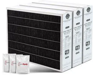 Lennox 20x25x5 Furnace Filter, X6675 Filter Replacement, Merv 16 Carbon Clean with Disposal Bag 3-Pack (Actual Size: 19.8 x 24.8 x 4.3 Inches) Lennox 20x25x5 Furnace Filter, X6675 Filter Replacement, Merv 16 Carbon Clean with Disposal Bag 3-Pack (Actual Size: 19.8 x 24.8 x 4.3 Inches)