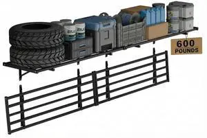 Fold-Down 2x4ft Garage Wall Shelving, 4-Pack Heavy Duty Folding Garage Shelving Wall Mounted, 600 lbs Capacity, Storage for Power Tools, Garden Supplies & Seasonal Storage, Lite Series Fold-Down 2x4ft Garage Wall Shelving, 4-Pack Heavy Duty Folding Garage Shelving Wall Mounted, 600 lbs Capacity, Storage for Power Tools, Garden Supplies & Seasonal Storage, Lite Series