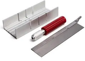 Precision Metal Mitre Box With Razor Saw(1/4/10/25/100) (100) Precision Metal Mitre Box With Razor Saw(1/4/10/25/100) (100)